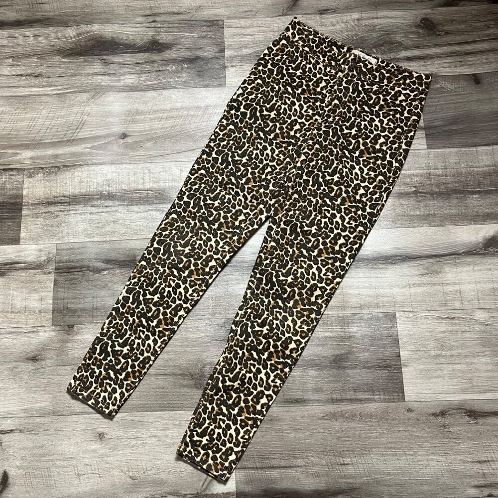 We The Free, Free People High Rise Denim Skinny Jeans Leopard Women’s Size 26